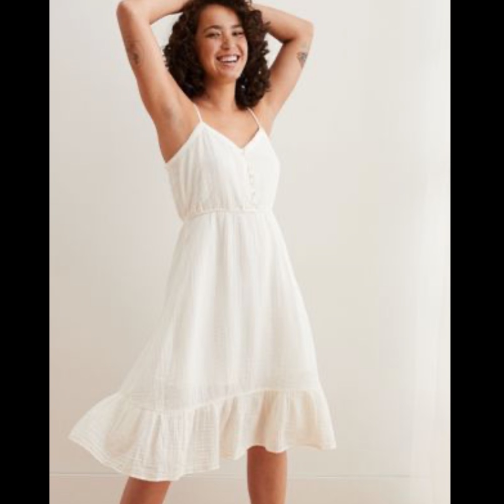 Aerie White Midi Dress ☀️